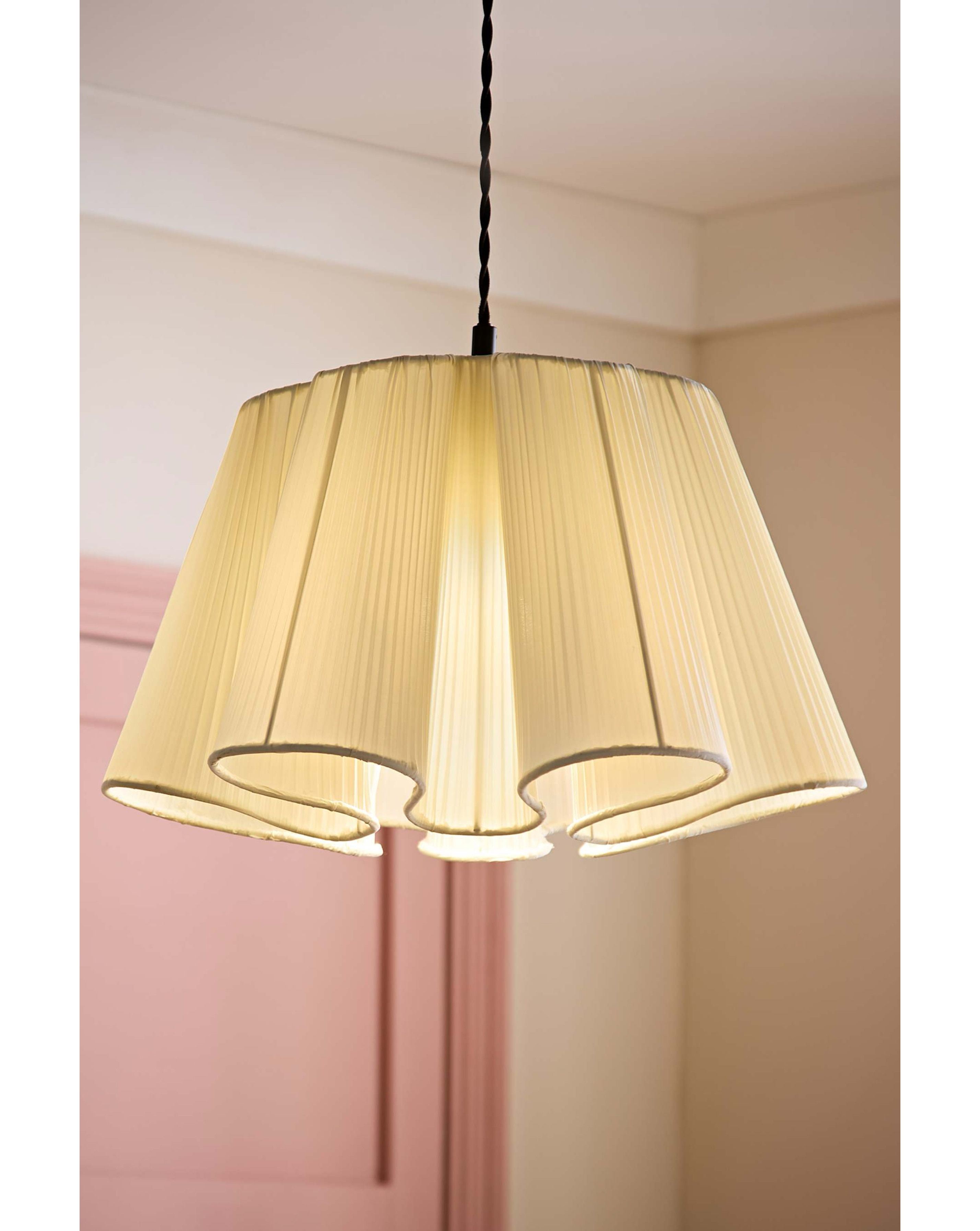 Jemima Natural Full Pleated Shade