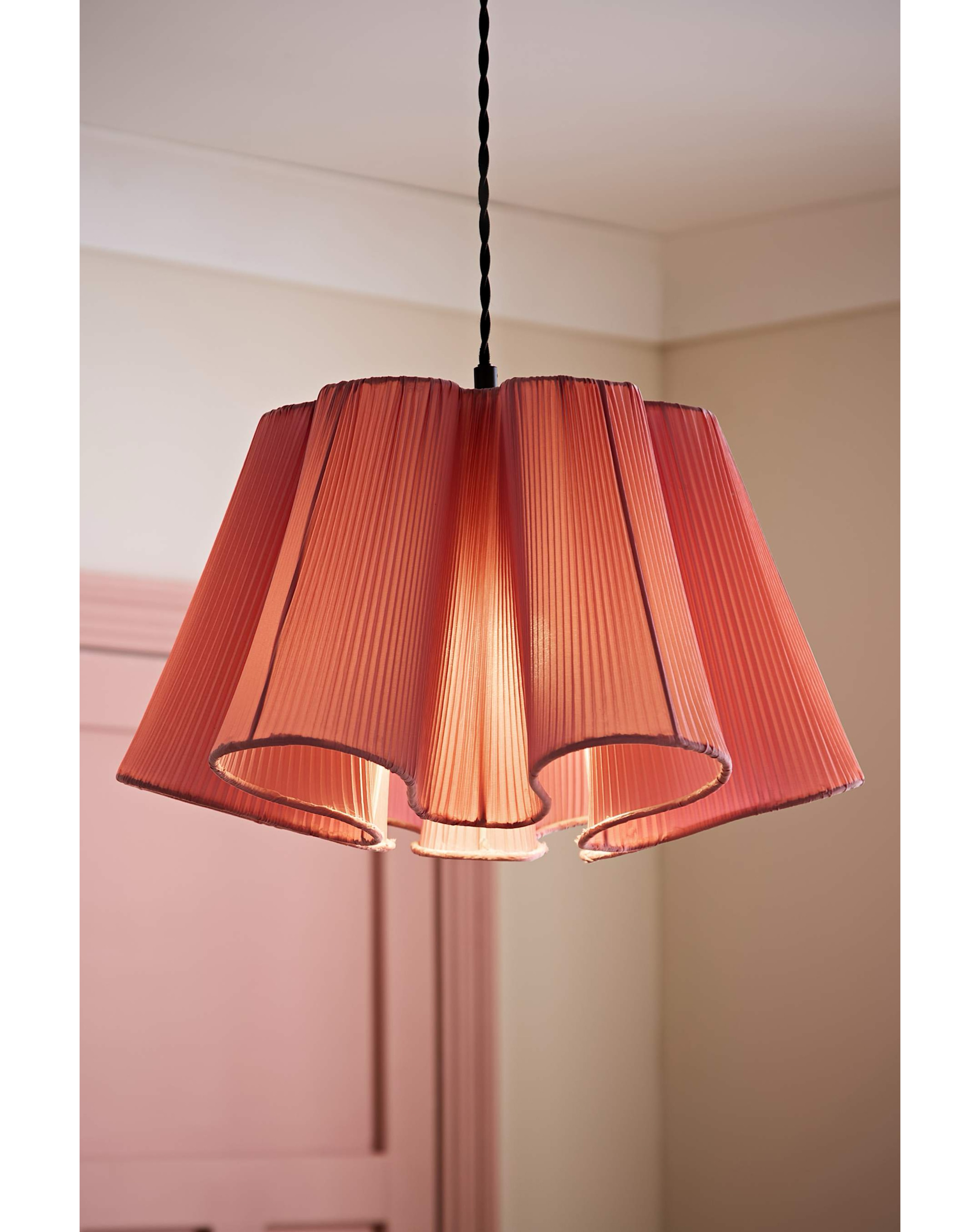 Jemima Pink Full Pleated Shade