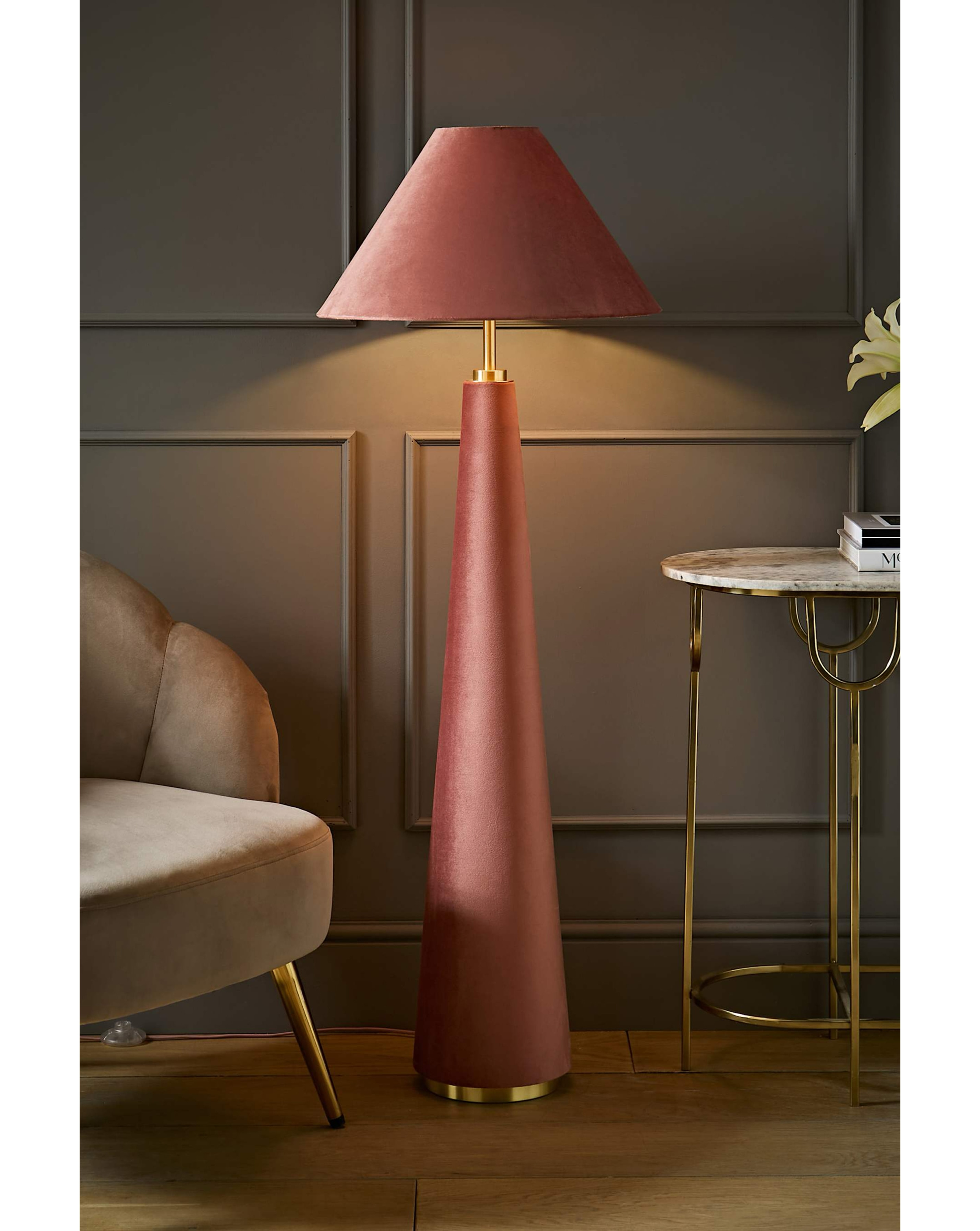 New In - Martha Velvet Floor Lamp