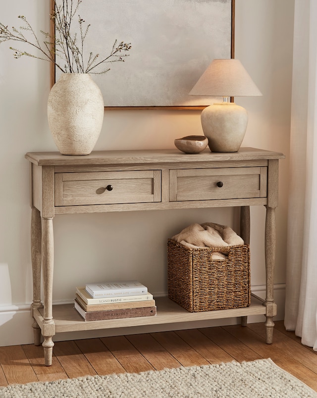Julipa Imogen Console Table - Grey Oak