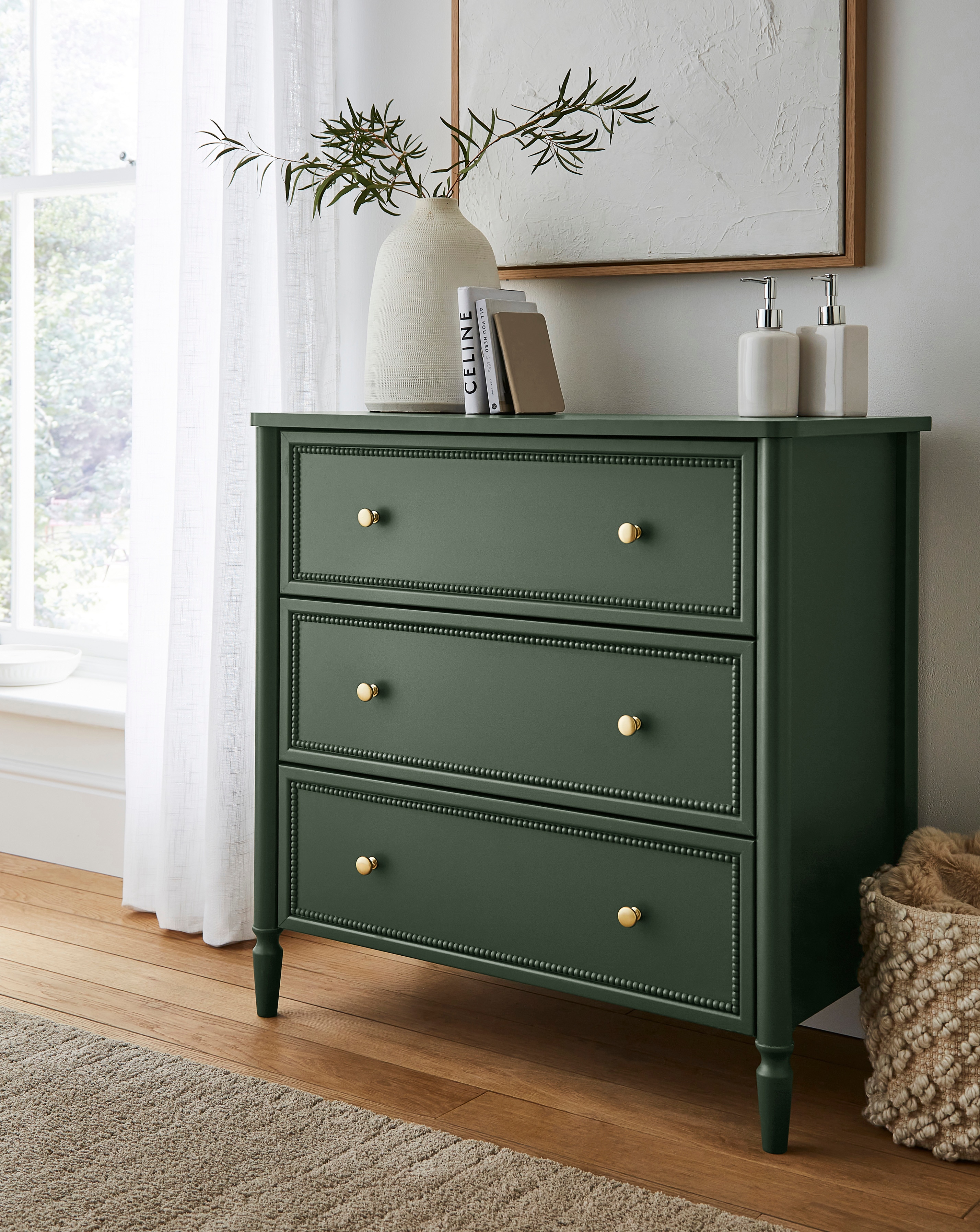 New In - Darcy Bobbin Trim Small Chest of Drawers