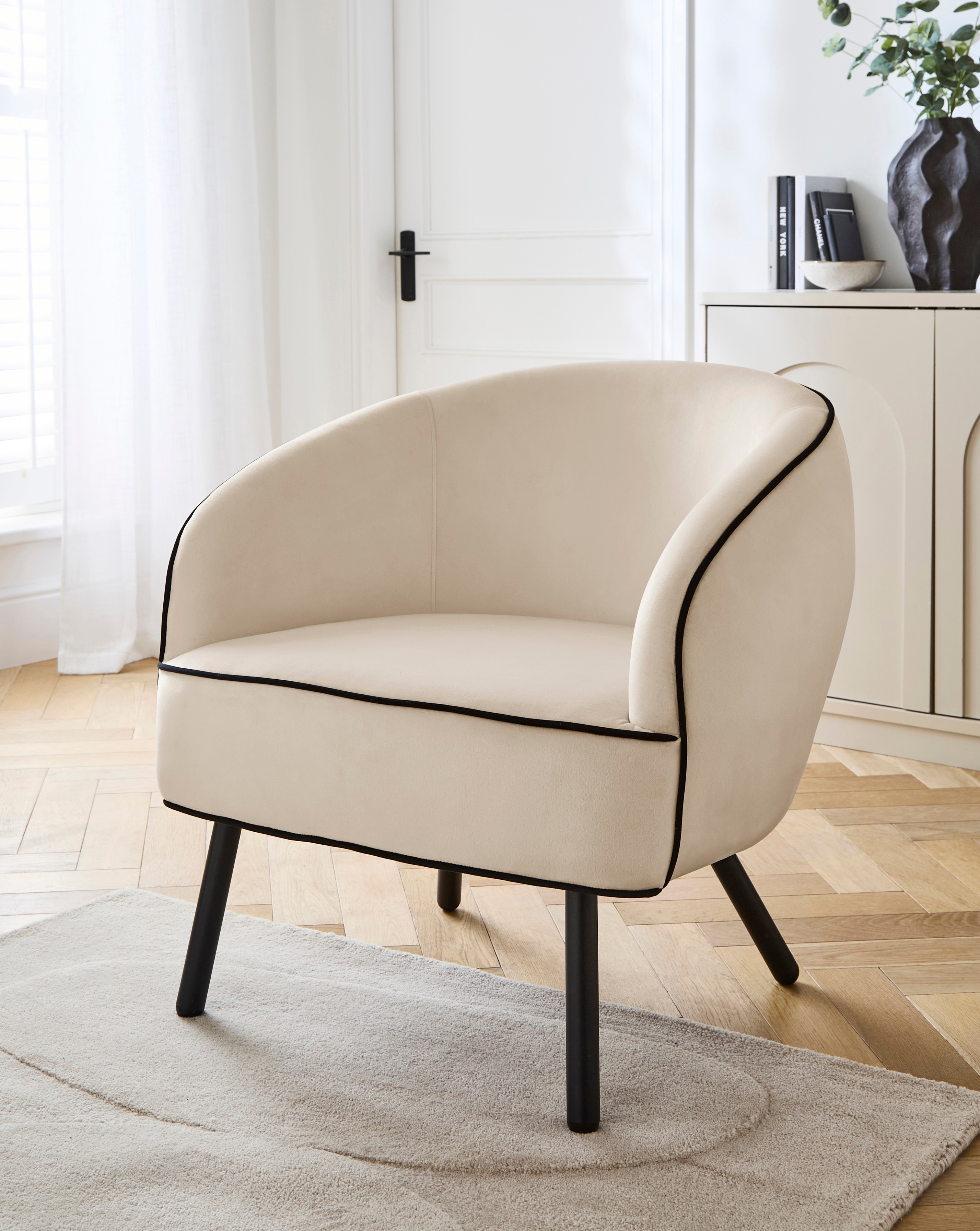 New In - Camille Piped Accent Chair