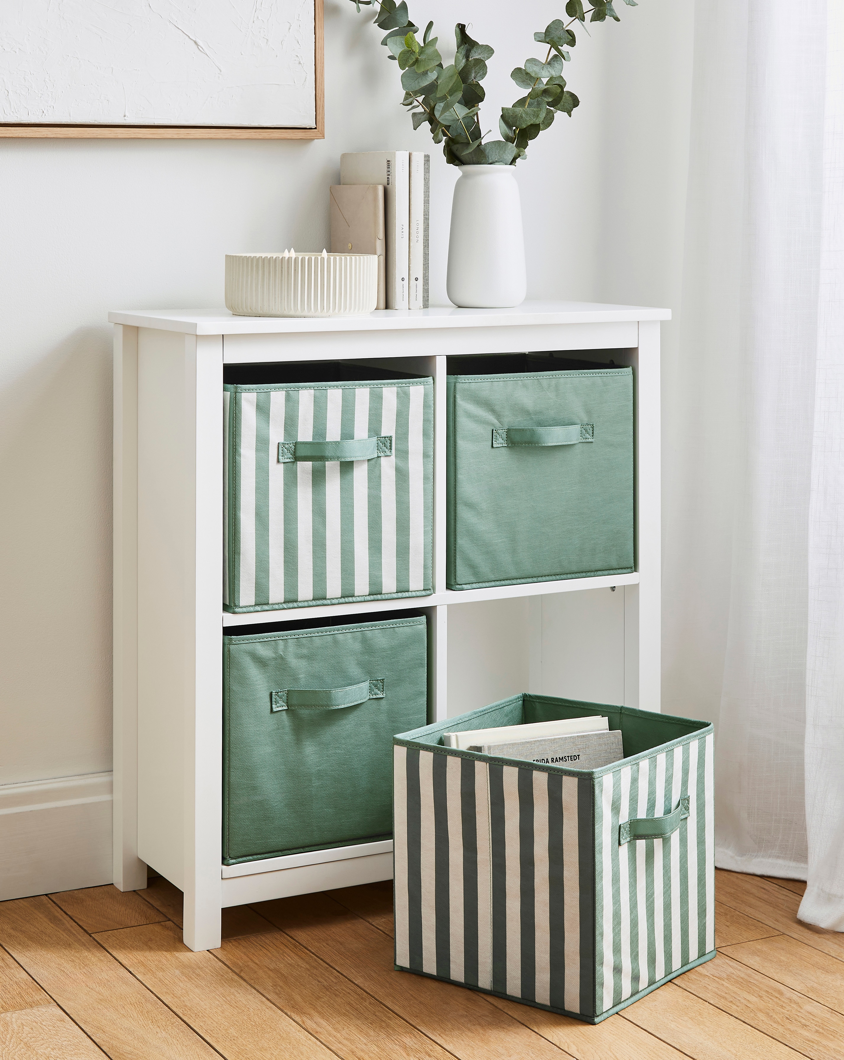 New In - Striped Set of 4 Storage Cubes