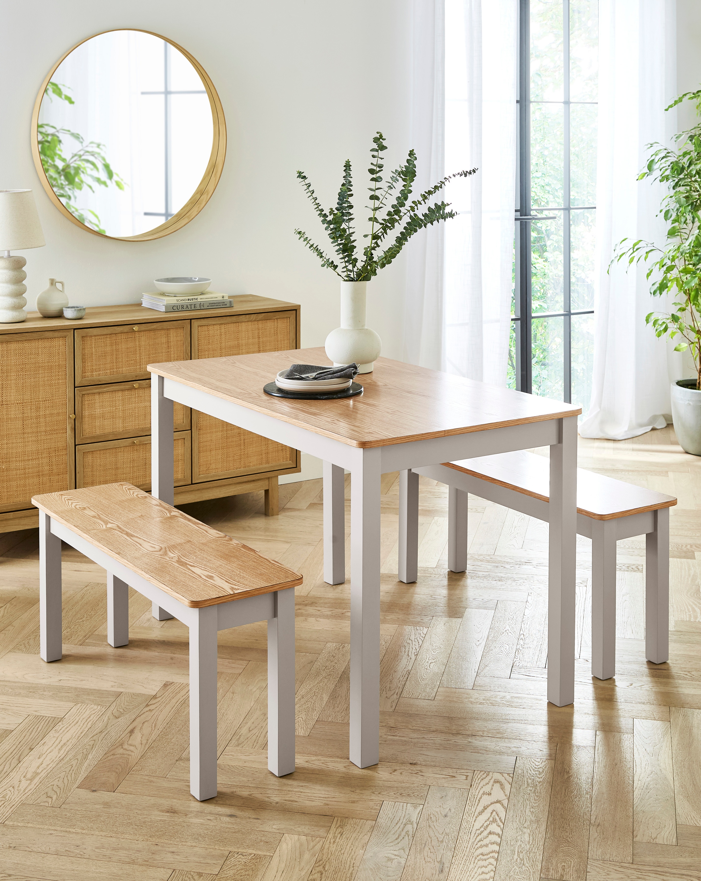 New In - Delilah Compact Dining bench Set