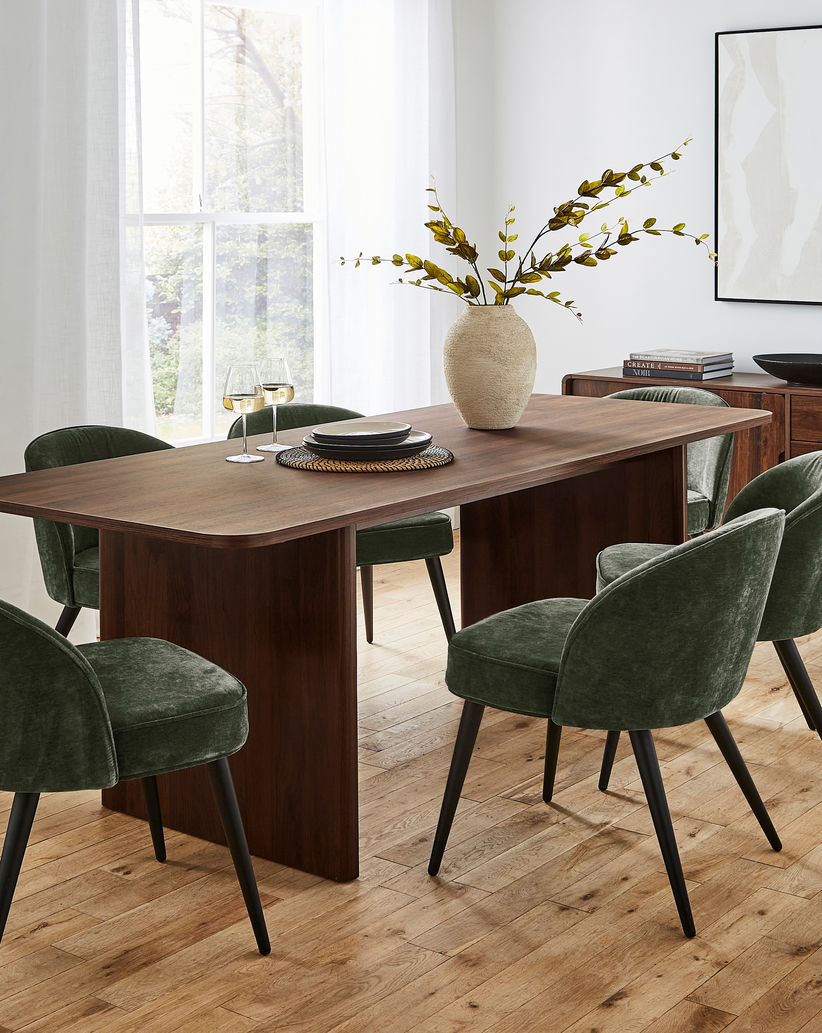 New In - Oslo Panel Dining Table Emilie Chenille