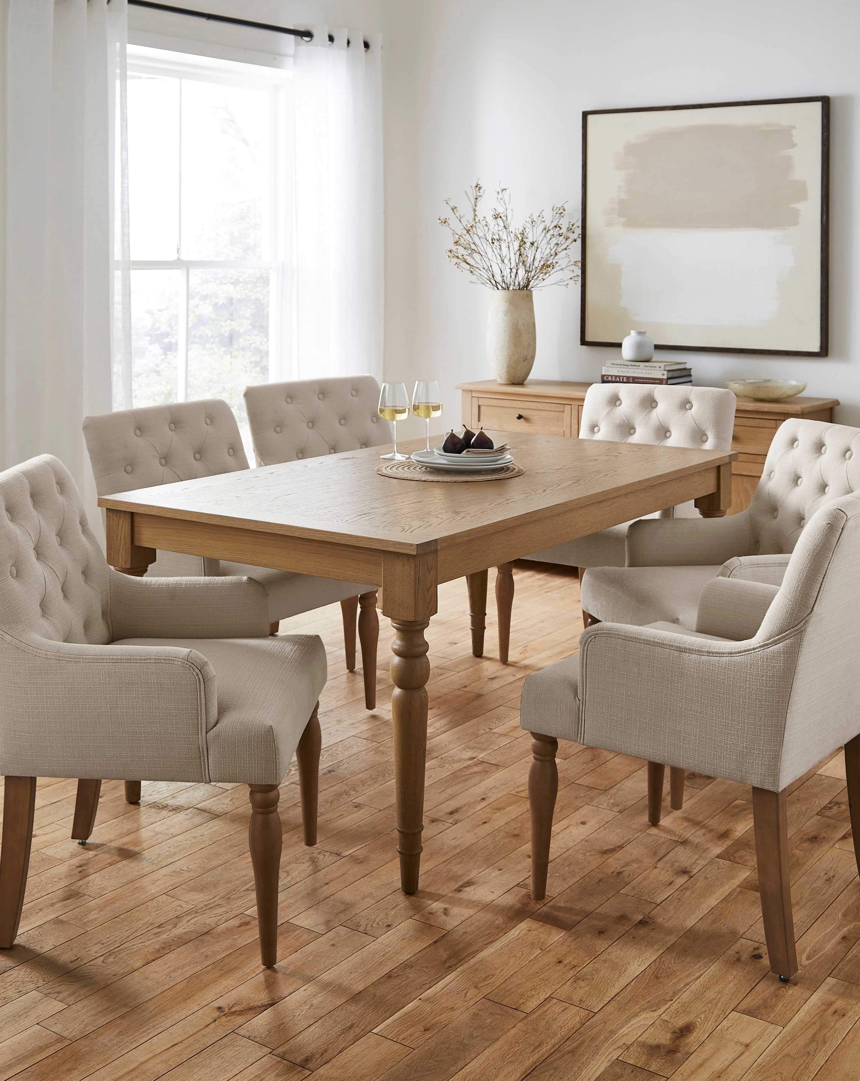 New In - Margot Dining Table with 6 Mae Chairs