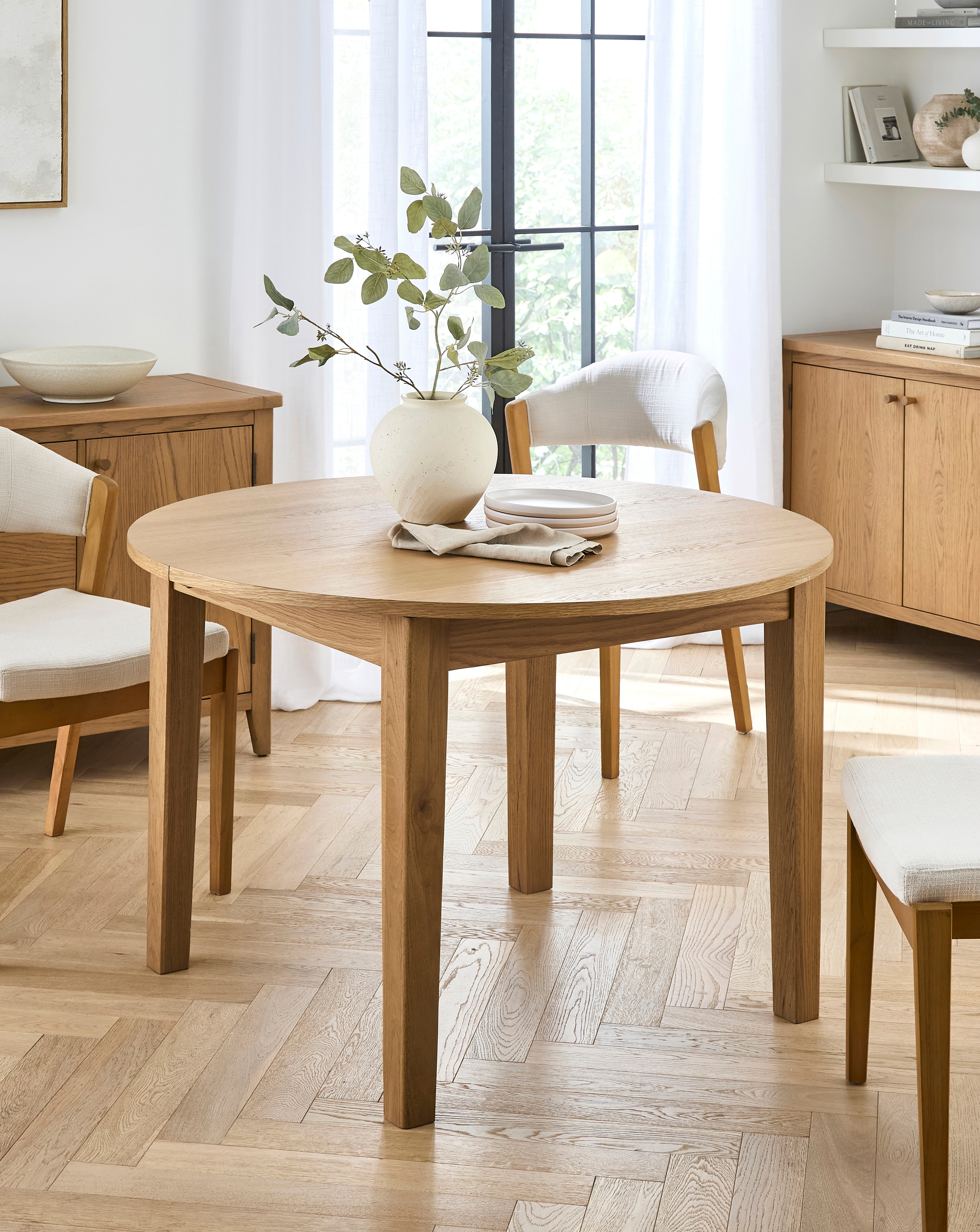 New In - Caitlin Wooden Extendable Dining Table