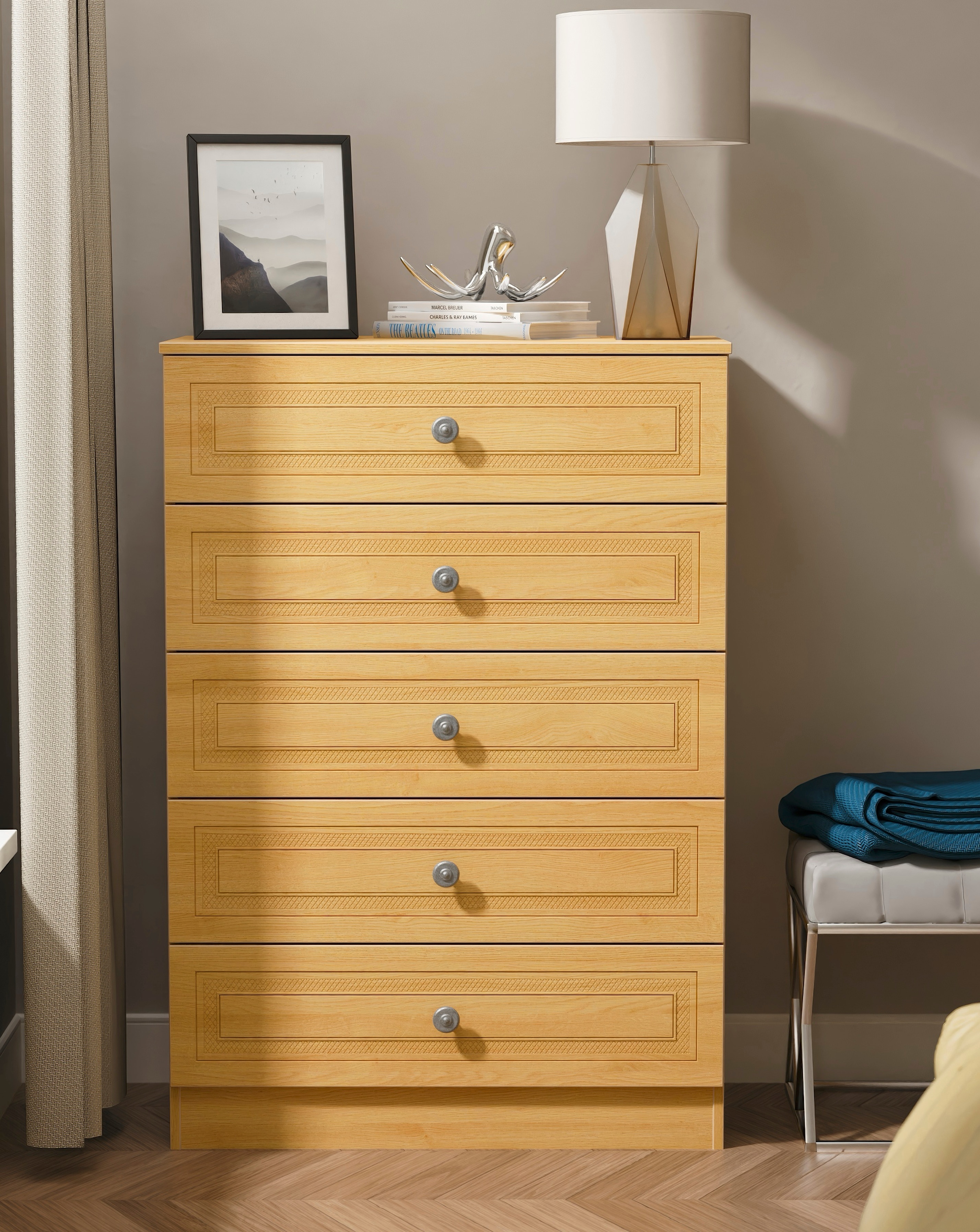 Richmond Assembled 5 Drawer Chest