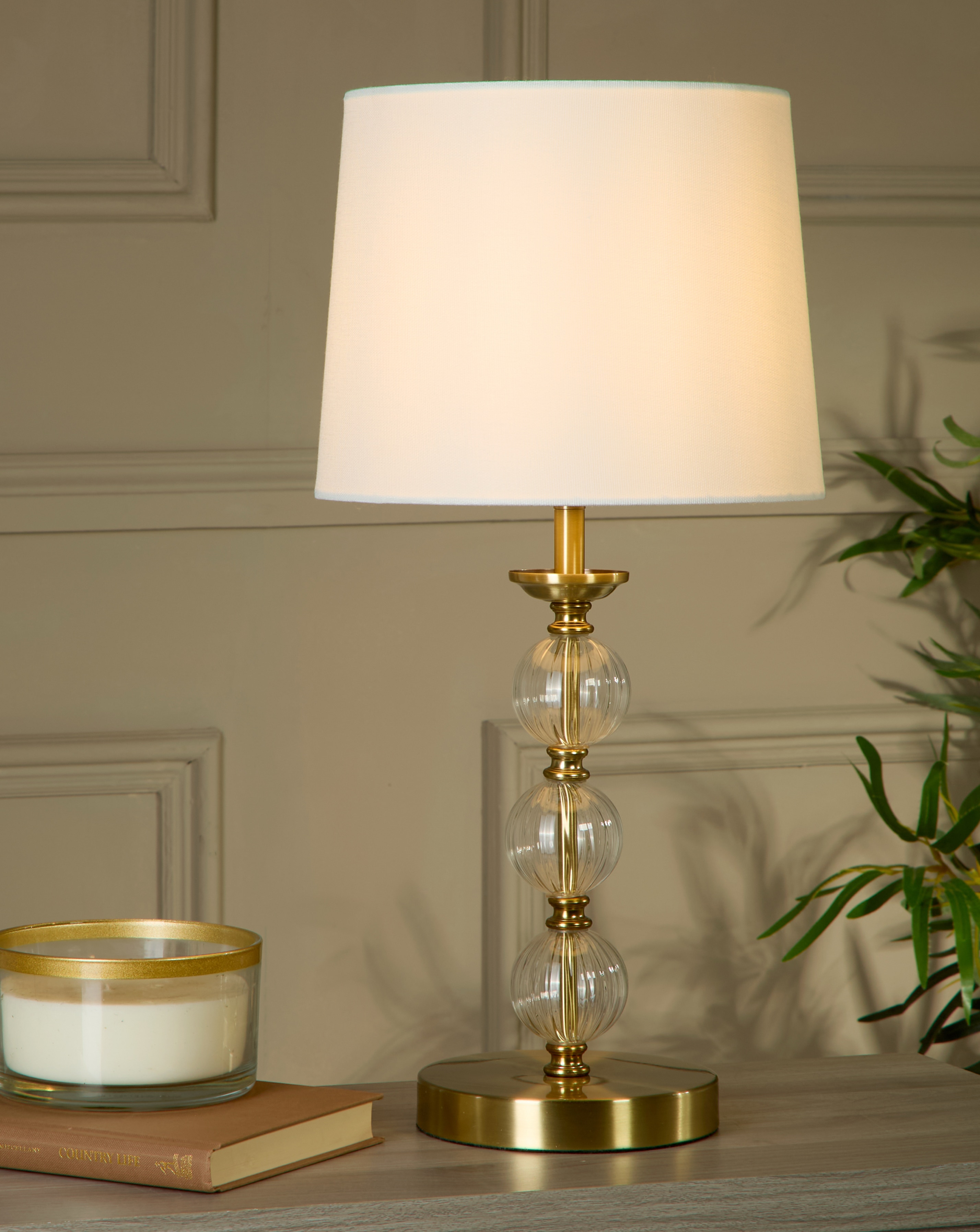 New In - Glass Ball Table Lamp