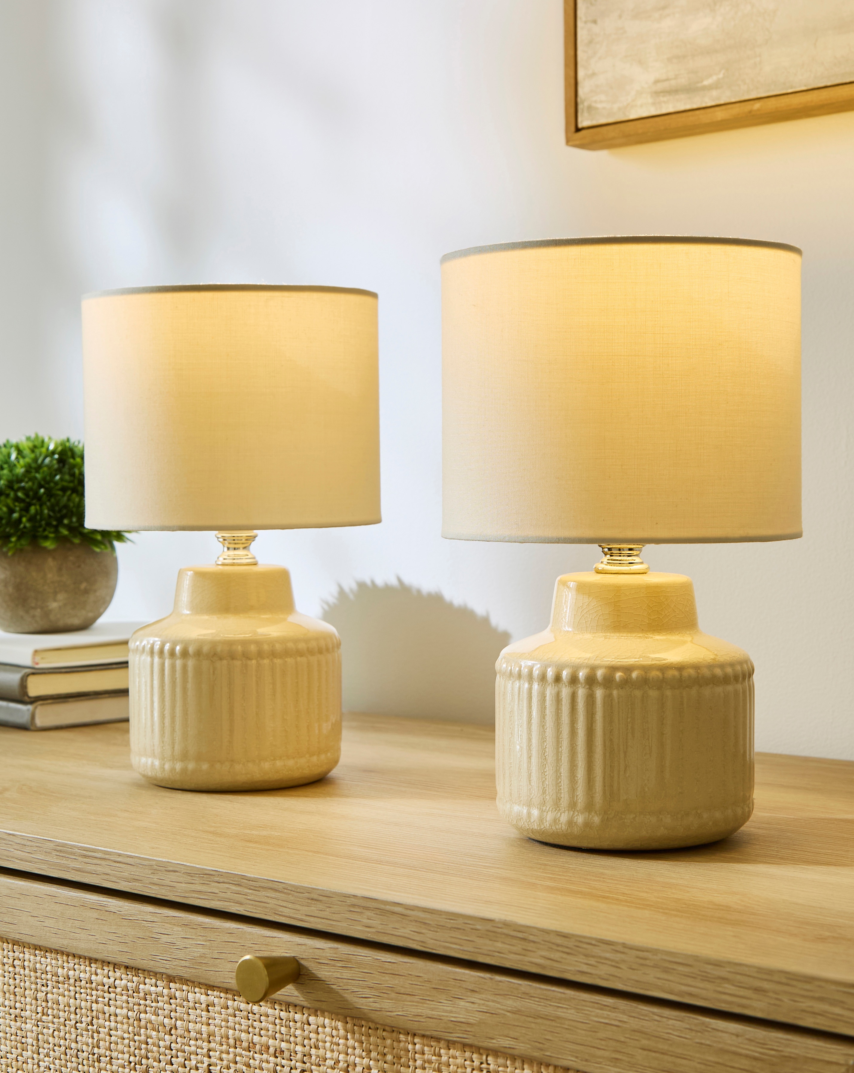 New In - Julipa Beau Textured Base Ceramic Lamps