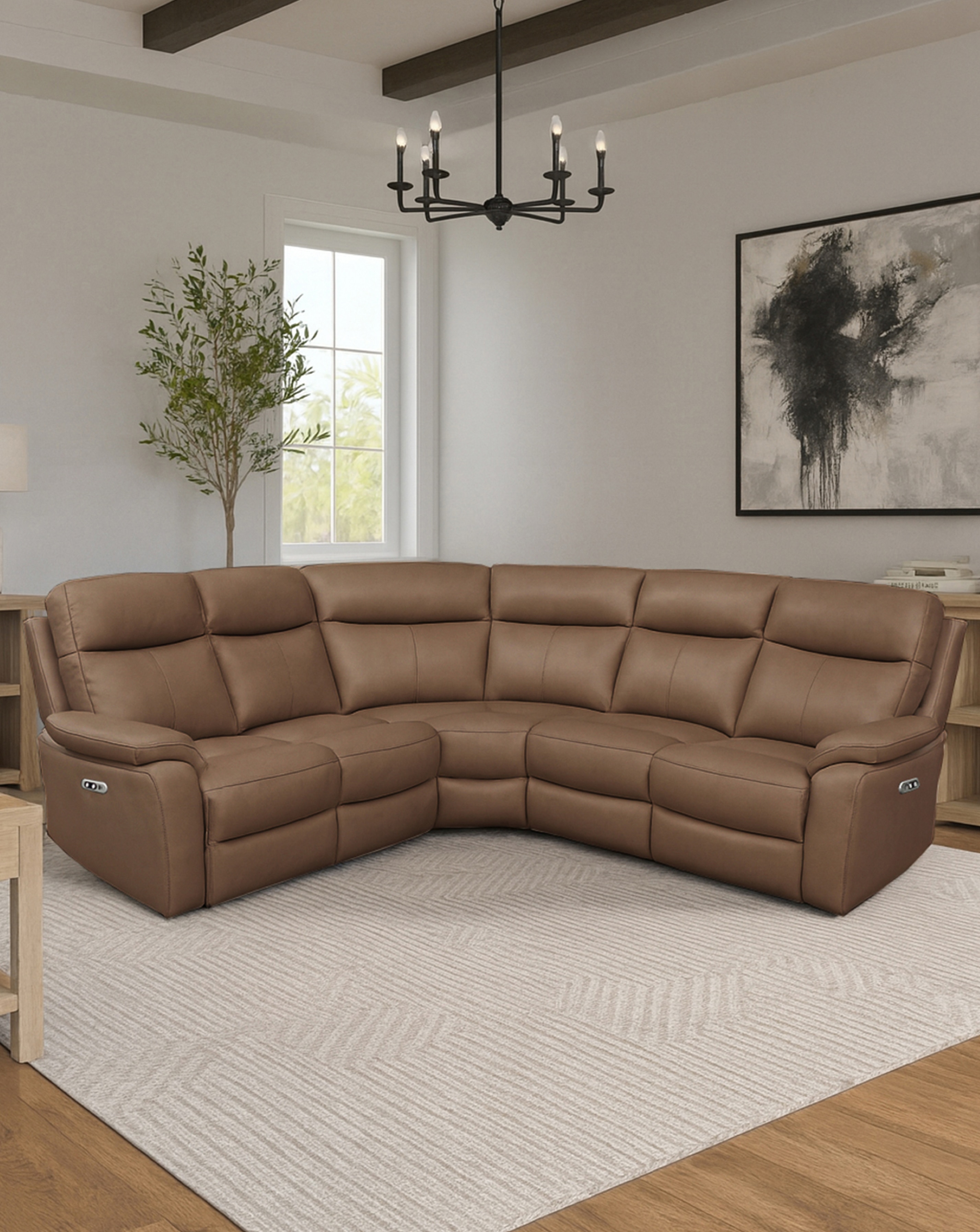 New In - Aspire Kingsmere Recliner Corner Sofa
