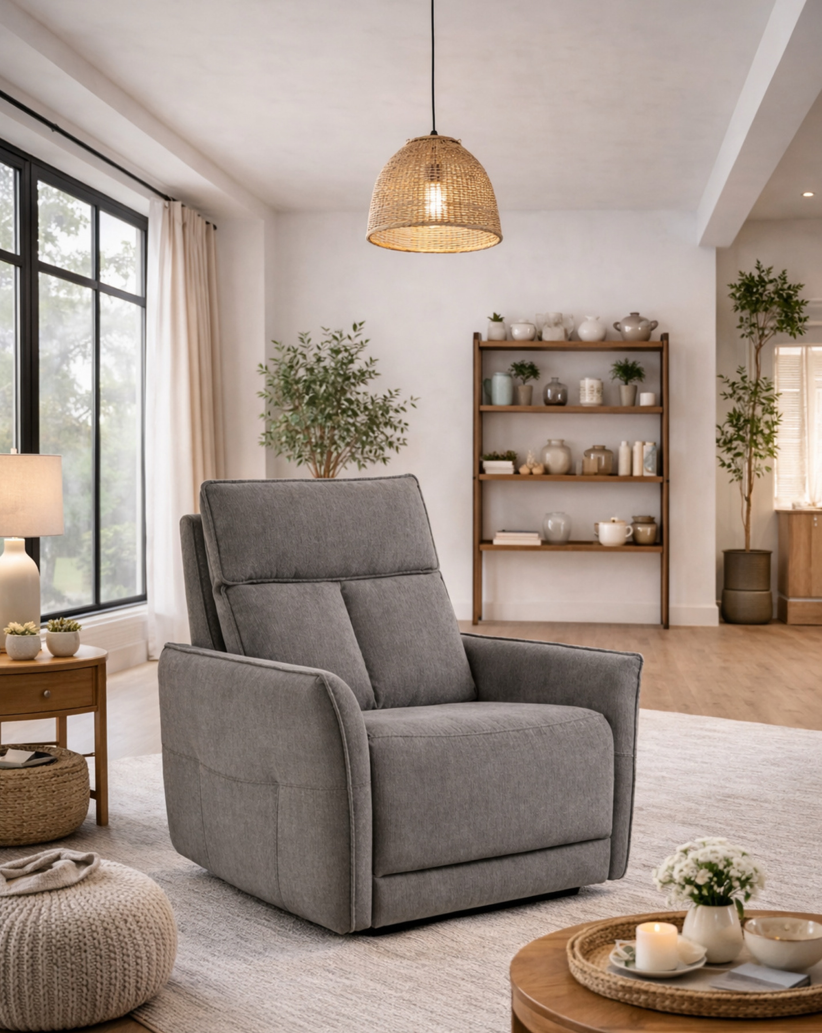 New In - Aspire Ashford Fabric Recliner Chair