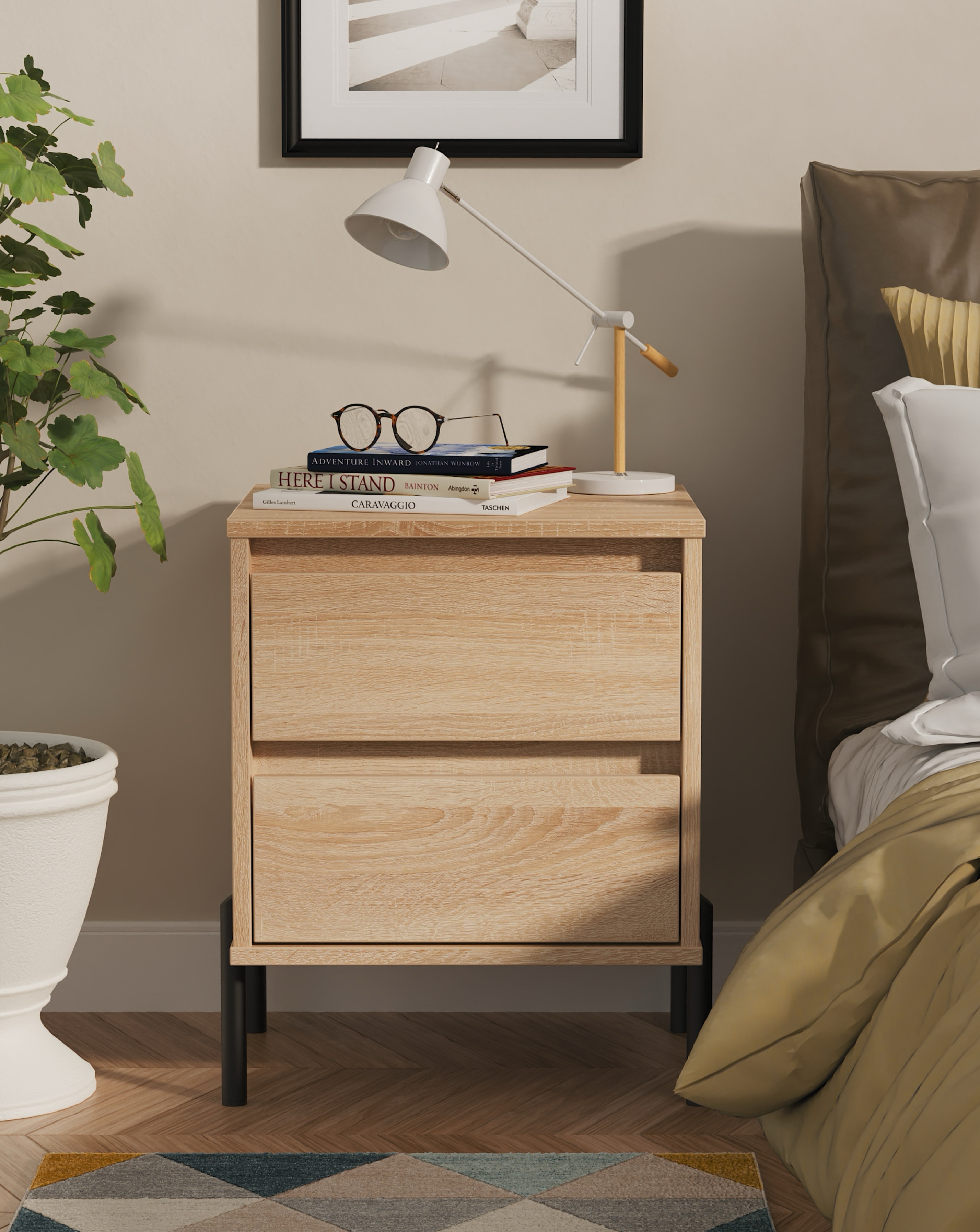 New In - Sloan 2 Drawer Bedside