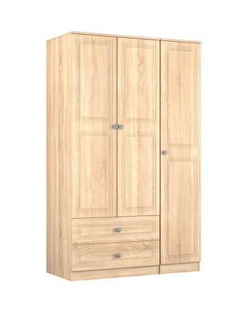 Richmond Triple Wardrobe with 2 Drawers