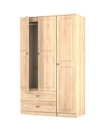 Richmond Triple Wardrobe with 2 Drawers