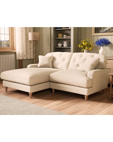 Florence Buttonback Left Hand Corner Chaise