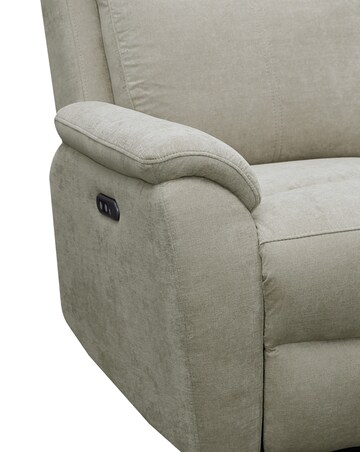Aspire Kingsmere Fabric Power Recliner 3 seater sofa