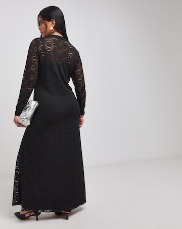 Black Lace Maxi Dress