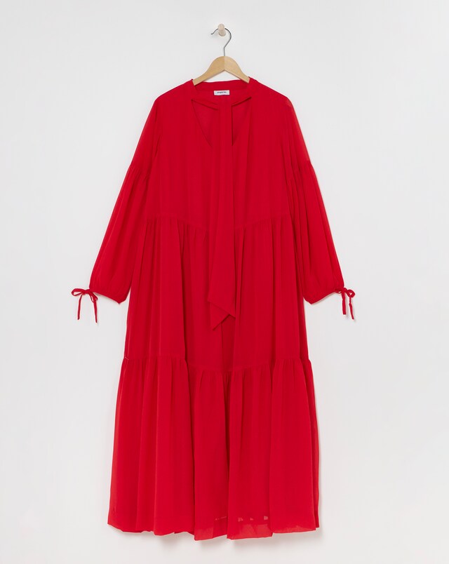 Tiered Georgette Maxi Dress