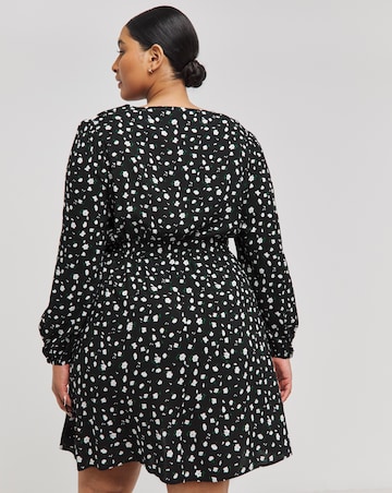 Ditsy Floral Collared Skater Dress