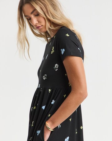 Simply Be Ditsy Floral Print Supersoft Midi Dress
