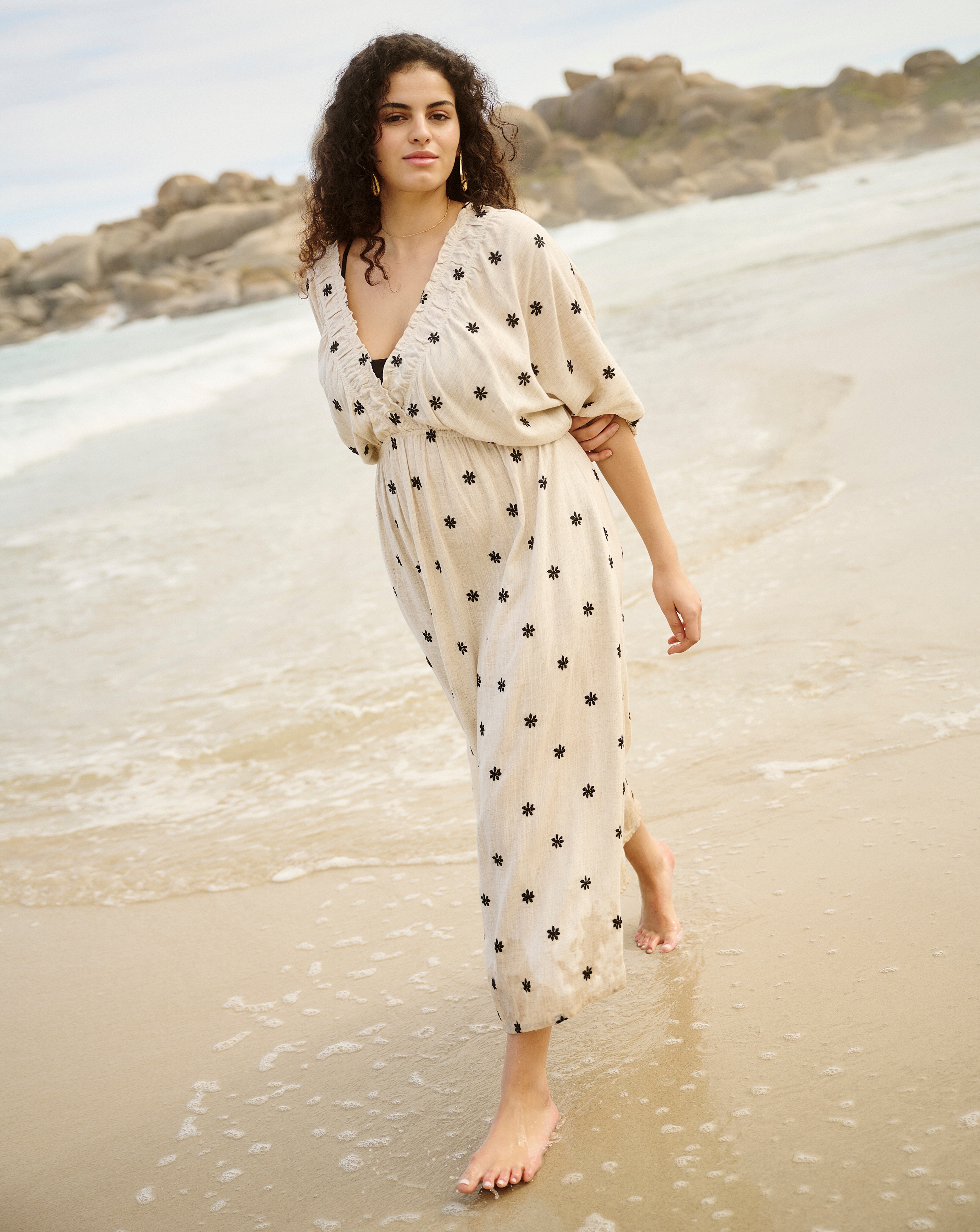 Simply Be Natural Linen Blend Dress