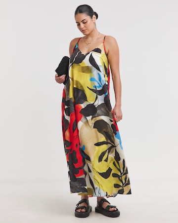 Simply Be Multi Print Trapeze Maxi Dress