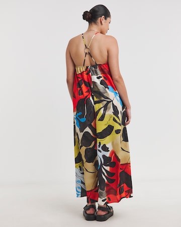 Simply Be Multi Print Trapeze Maxi Dress