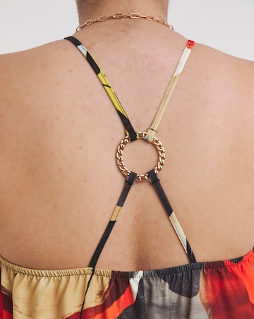 Simply Be Multi Print Trapeze Maxi Dress