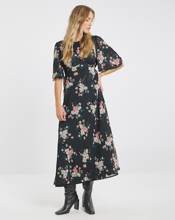 Simply Be Floral Print Georgette Maxi Dress