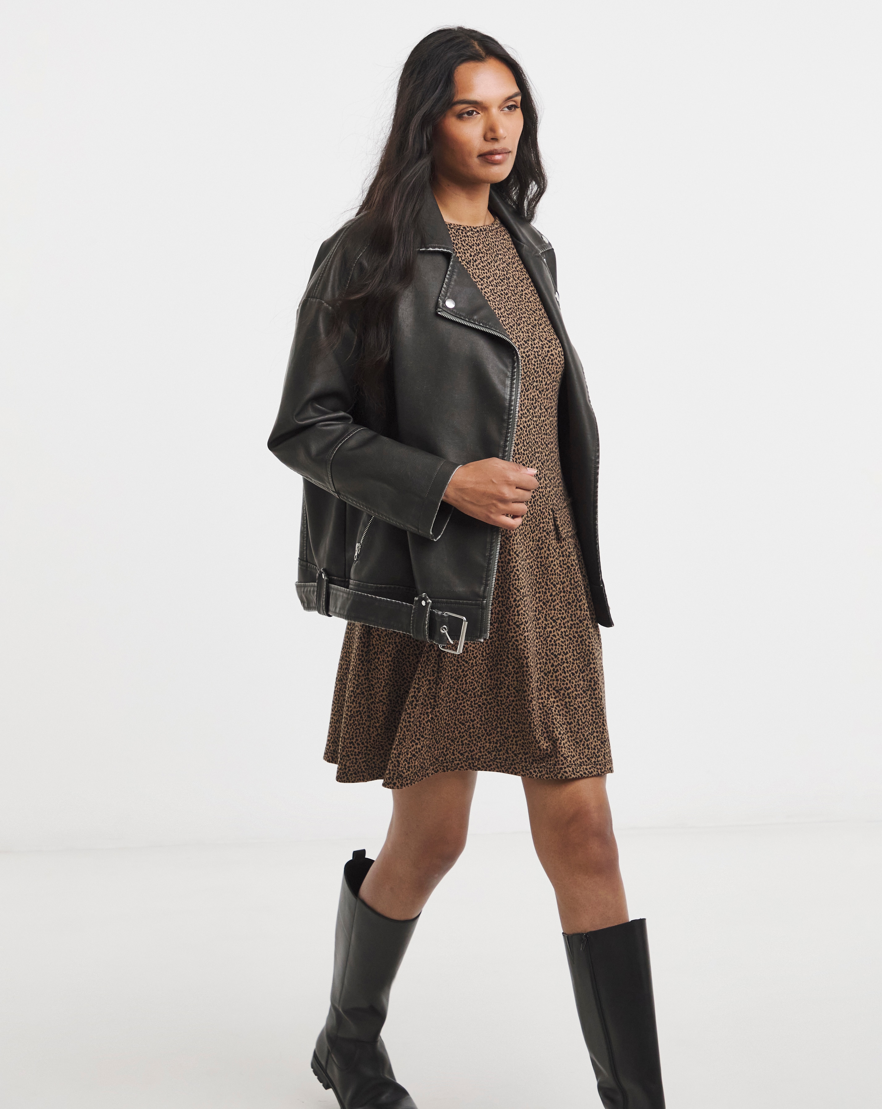 Simply Be Jersey Jacquard Shift Dress