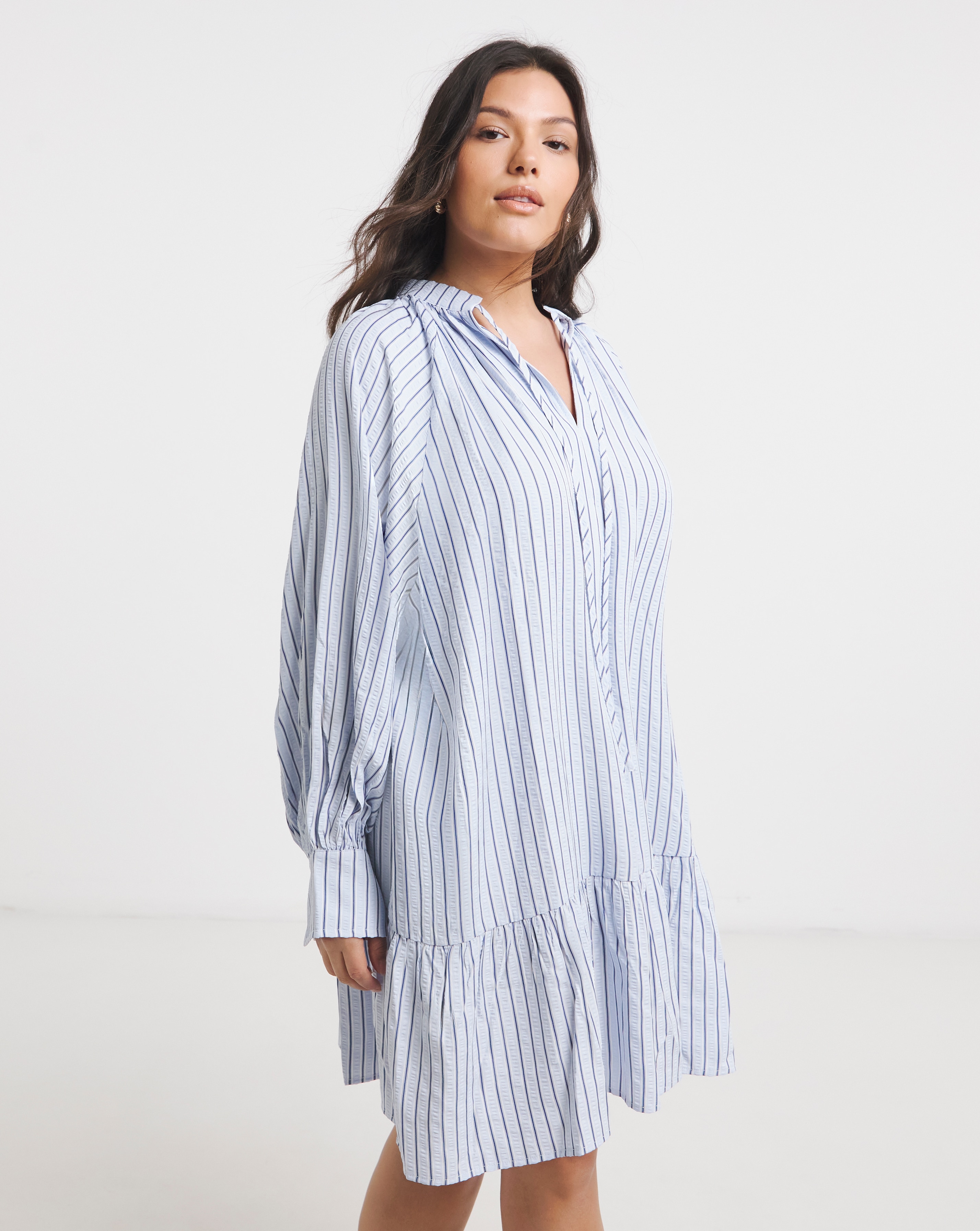 New In - Stripe Shirt Dress