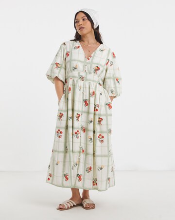 Waist Detail Midi Dress