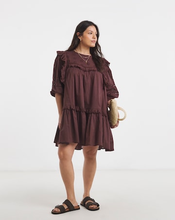 Yoke Detail Smock Dress