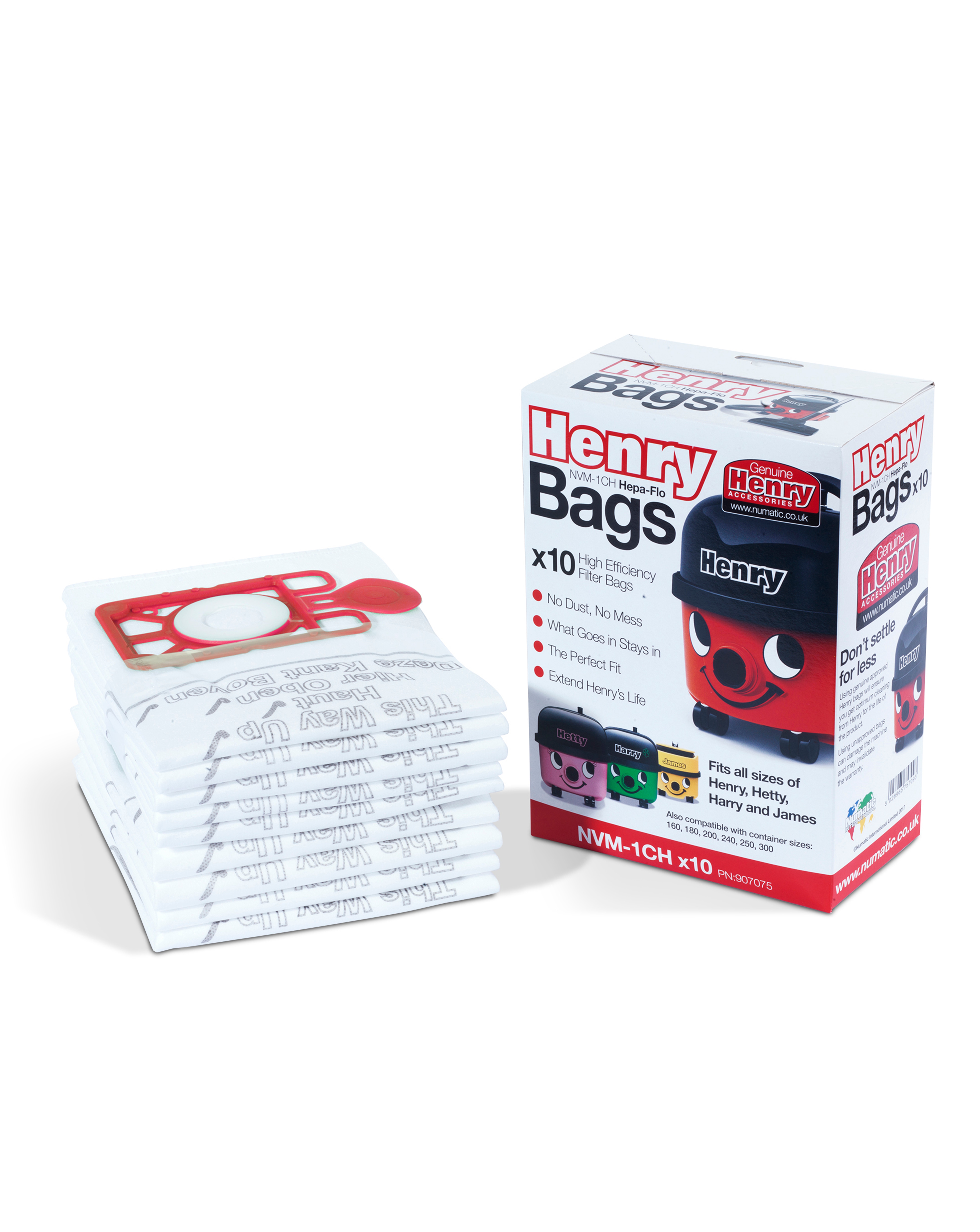 Henry Genuine Pack of 10 Hepa Dustbags