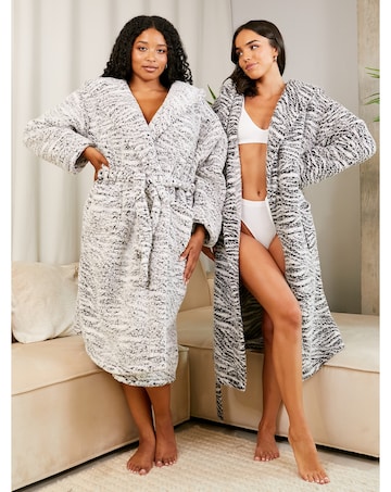 Jim Jam The label Monochrome Dressing Gown