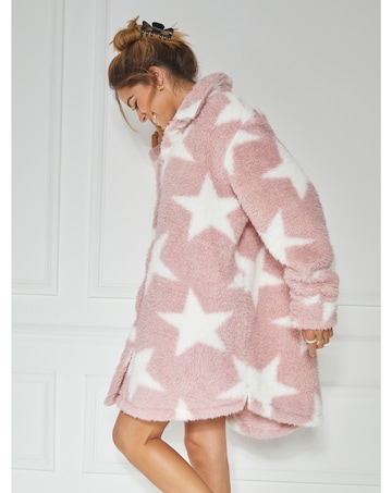 Jim Jam The Label Pink Star Oversized Shacket