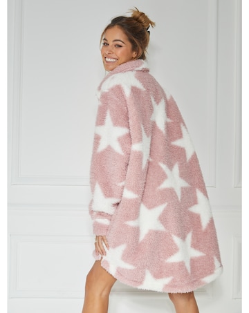 Jim Jam The Label Pink Star Oversized Shacket