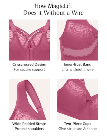 Glamorise Plus Size MagicLift Natural Support Bra 1010