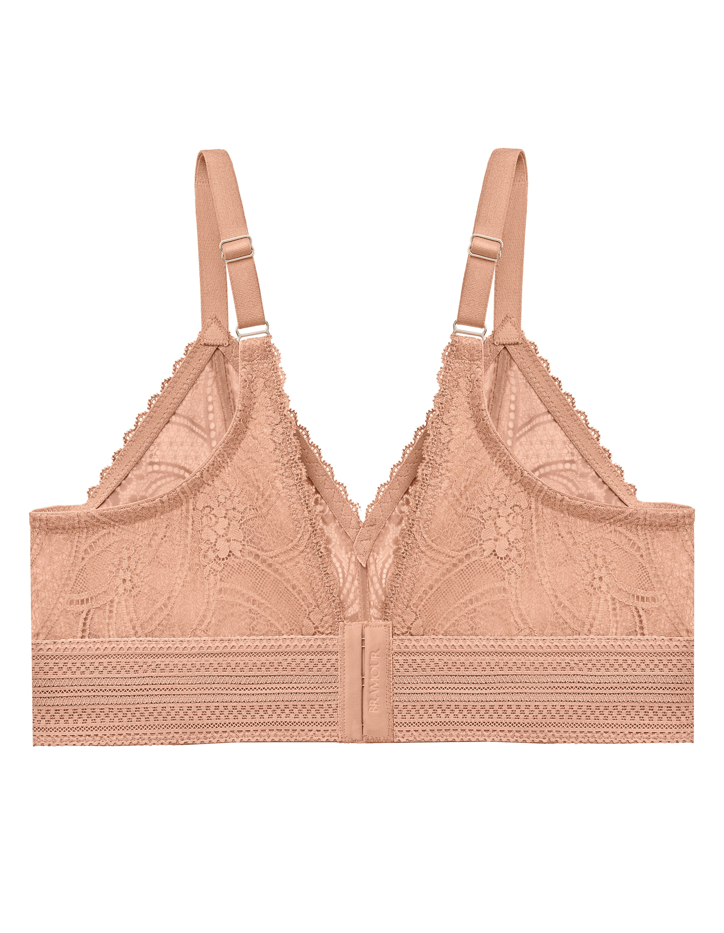 BRA Glamorise Plus Size Luxe Lace Bralette 7012 | JD Williams