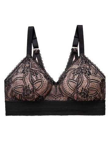 Glamorise Plus Size Luxe Lace Bralette 7012