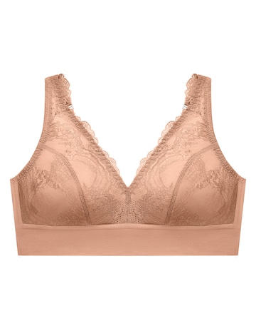 Glamorise Plus Size Lace Plunge Bralette 7013