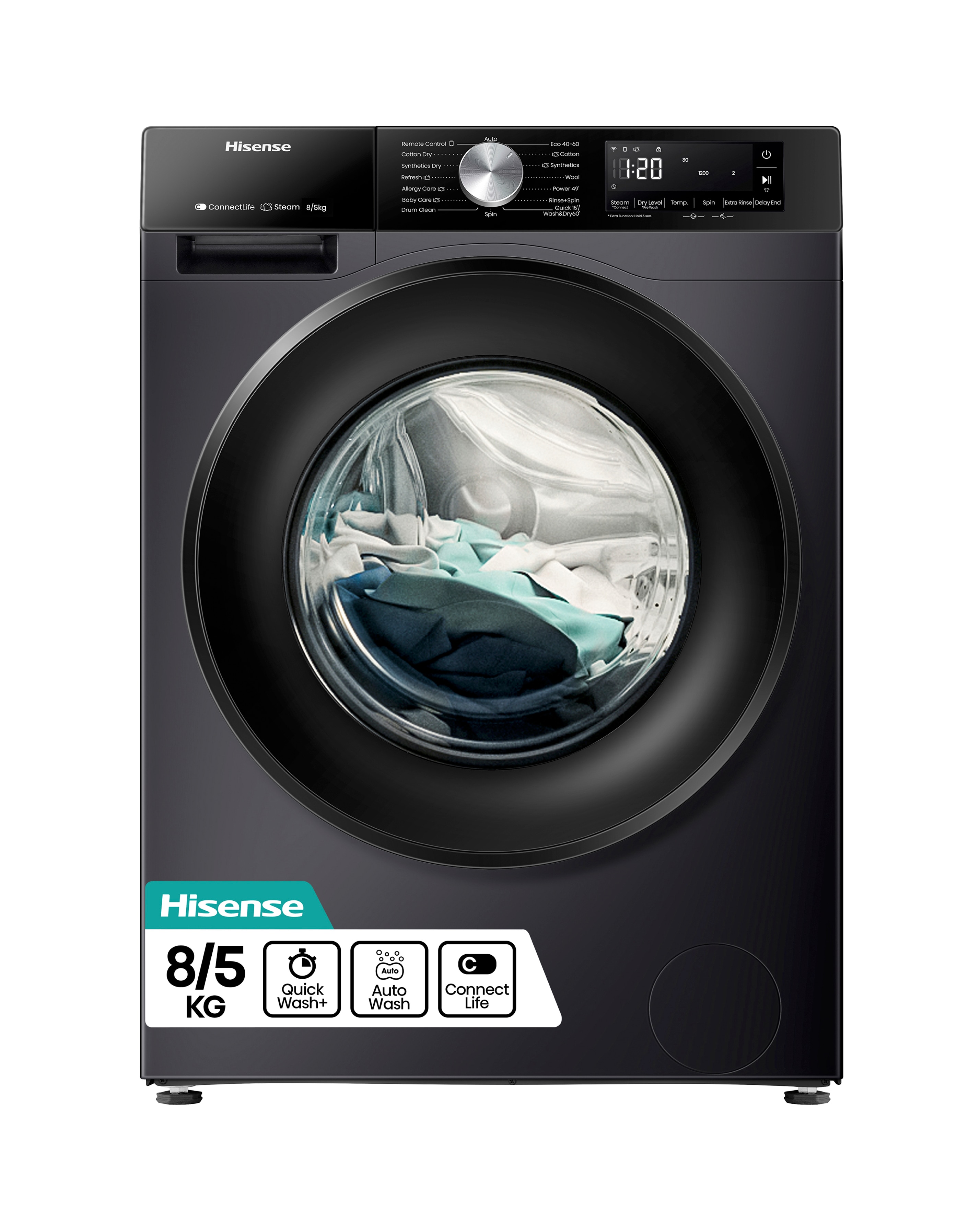 Hisense WD3S8043BB3 8kg Washer Dryer