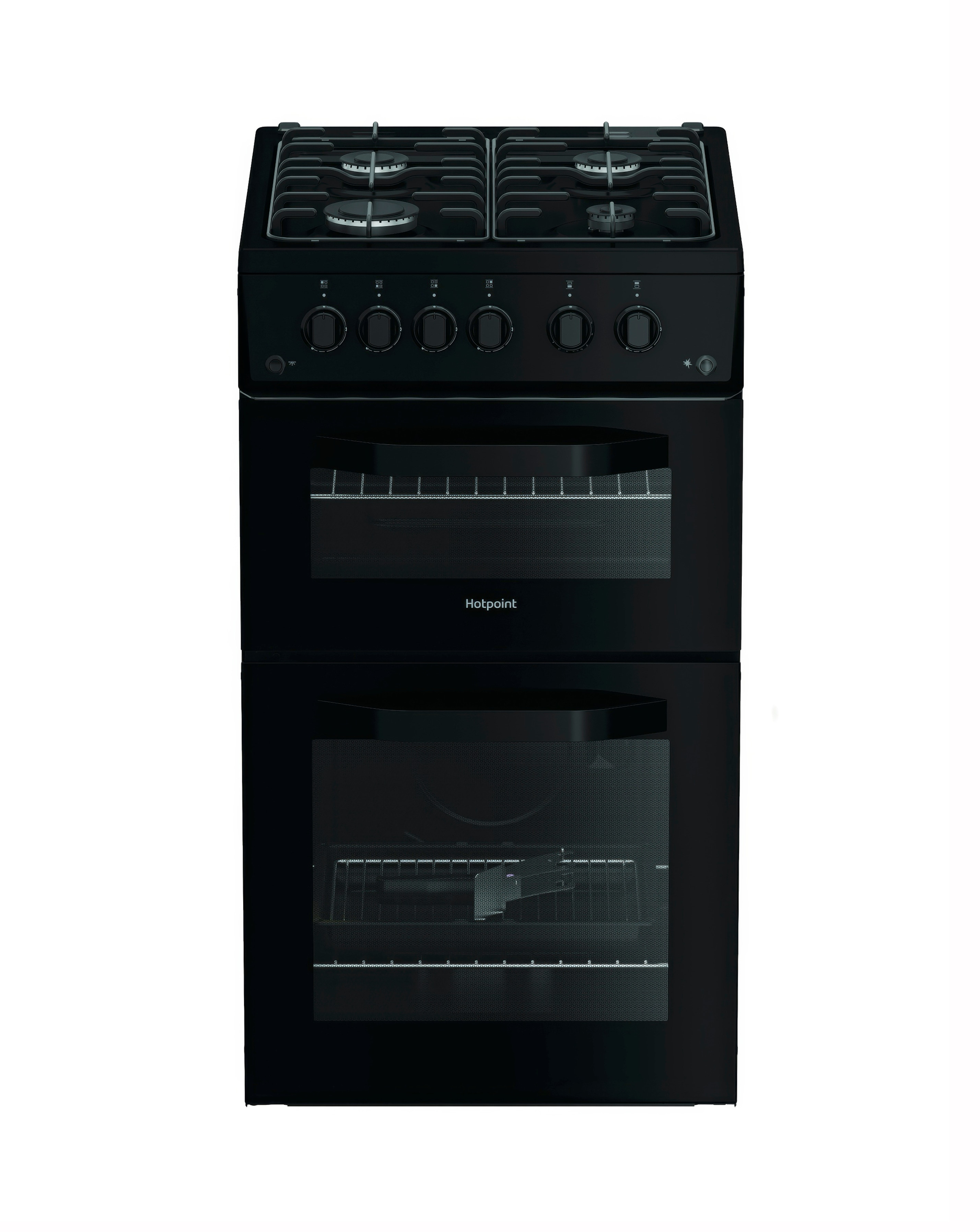 Hotpoint HTG5GCB Gas Twin Cooker Black