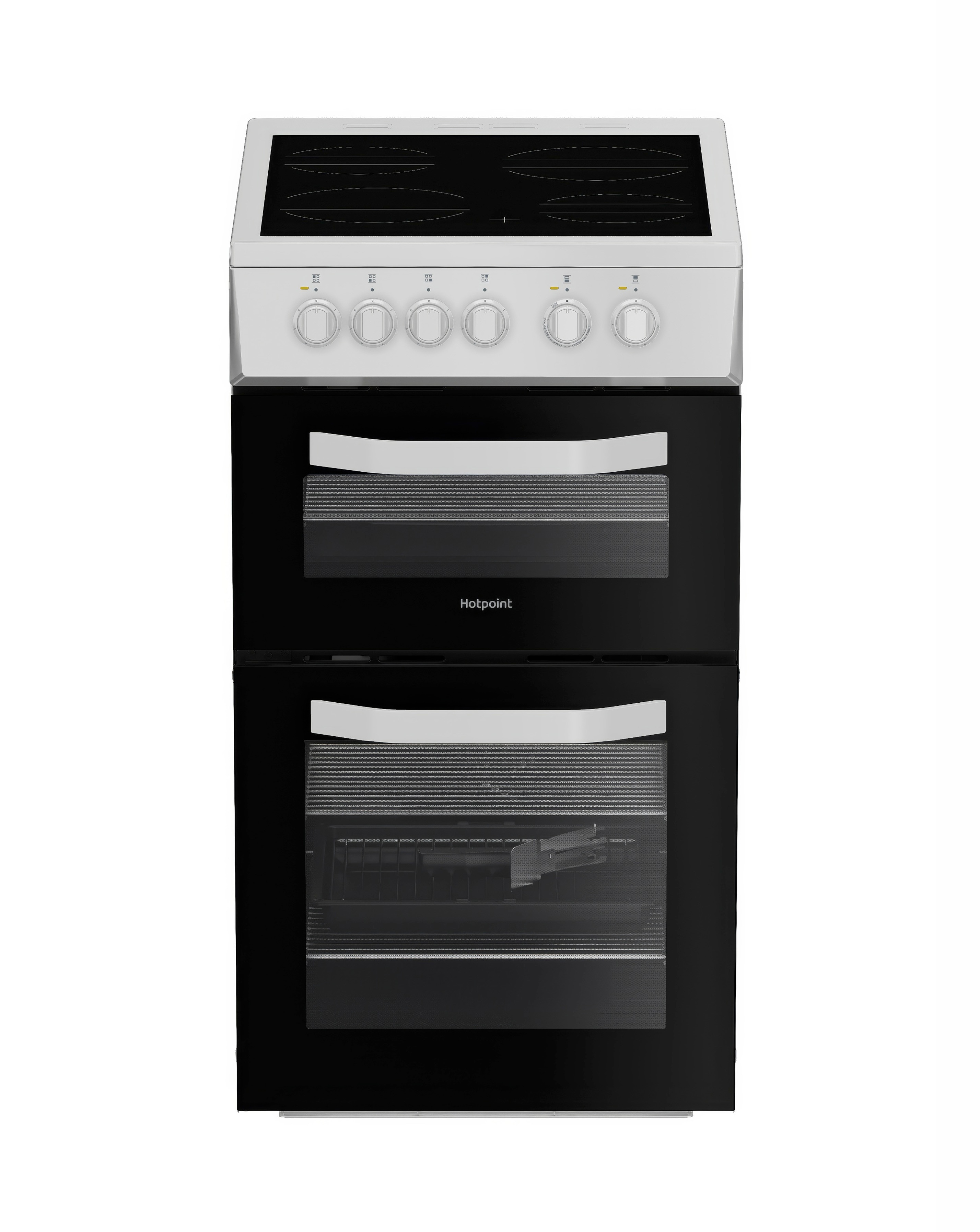 Hotpoint HTE5VCW Ceramic Hob Cooker