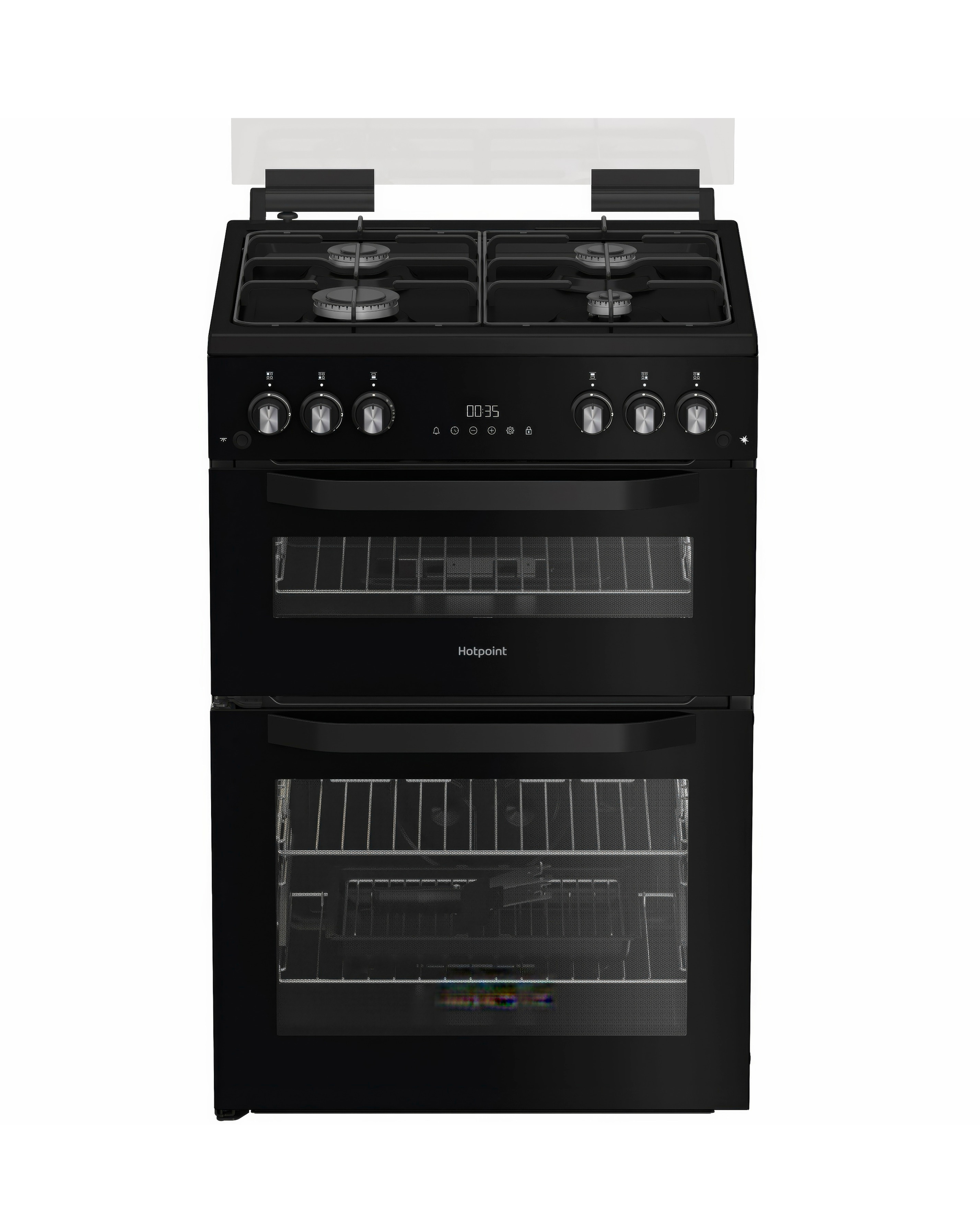 Hotpoint HTG6GDCB1 Twin Cooker - Black