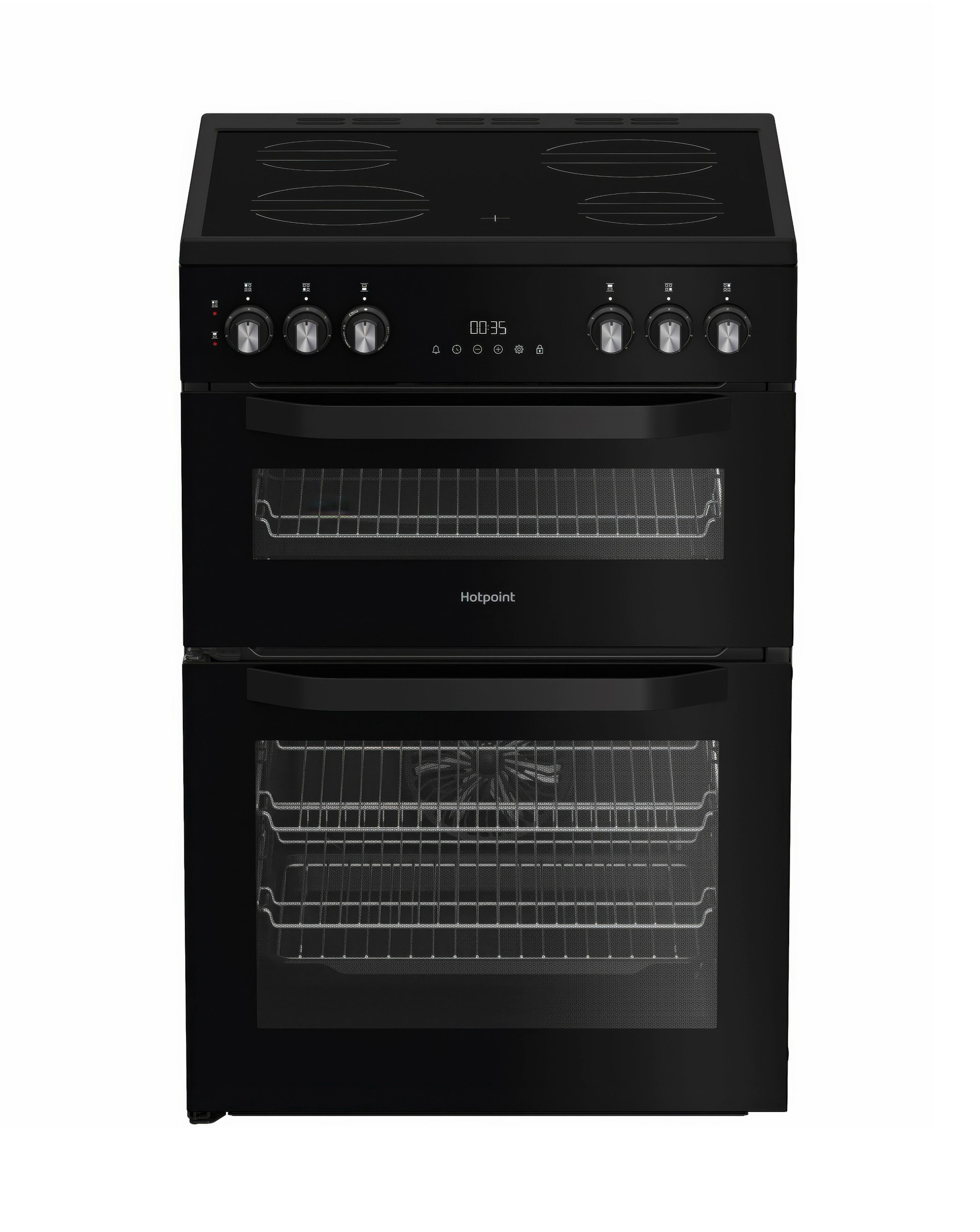 Hotpoint HTE6VDCB1 Twin Cooker - Black