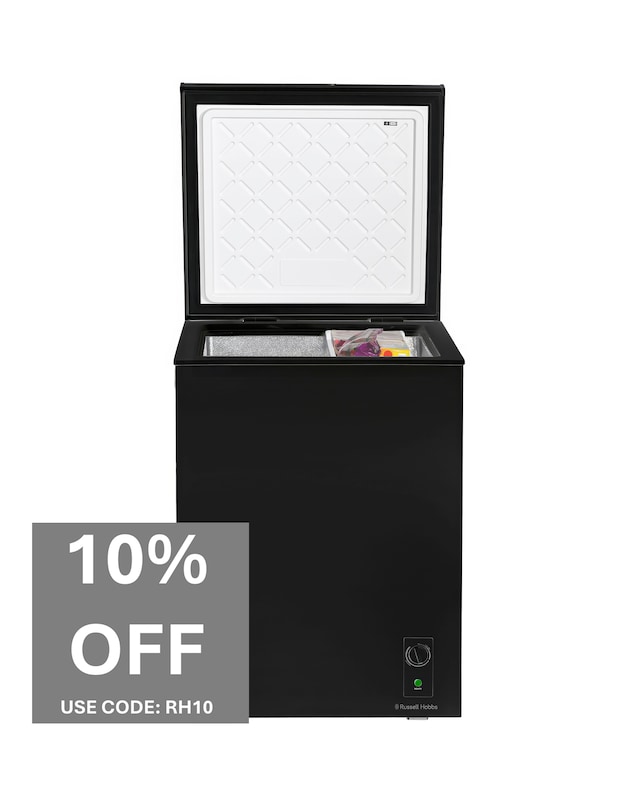 Russell Hobbs RH142CF0E1B 143L Chest Freezer - Black - E Rated