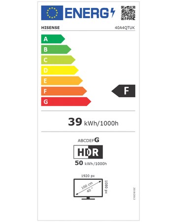 Hisense 40A4QTUK 40in FHD LED TV Freely