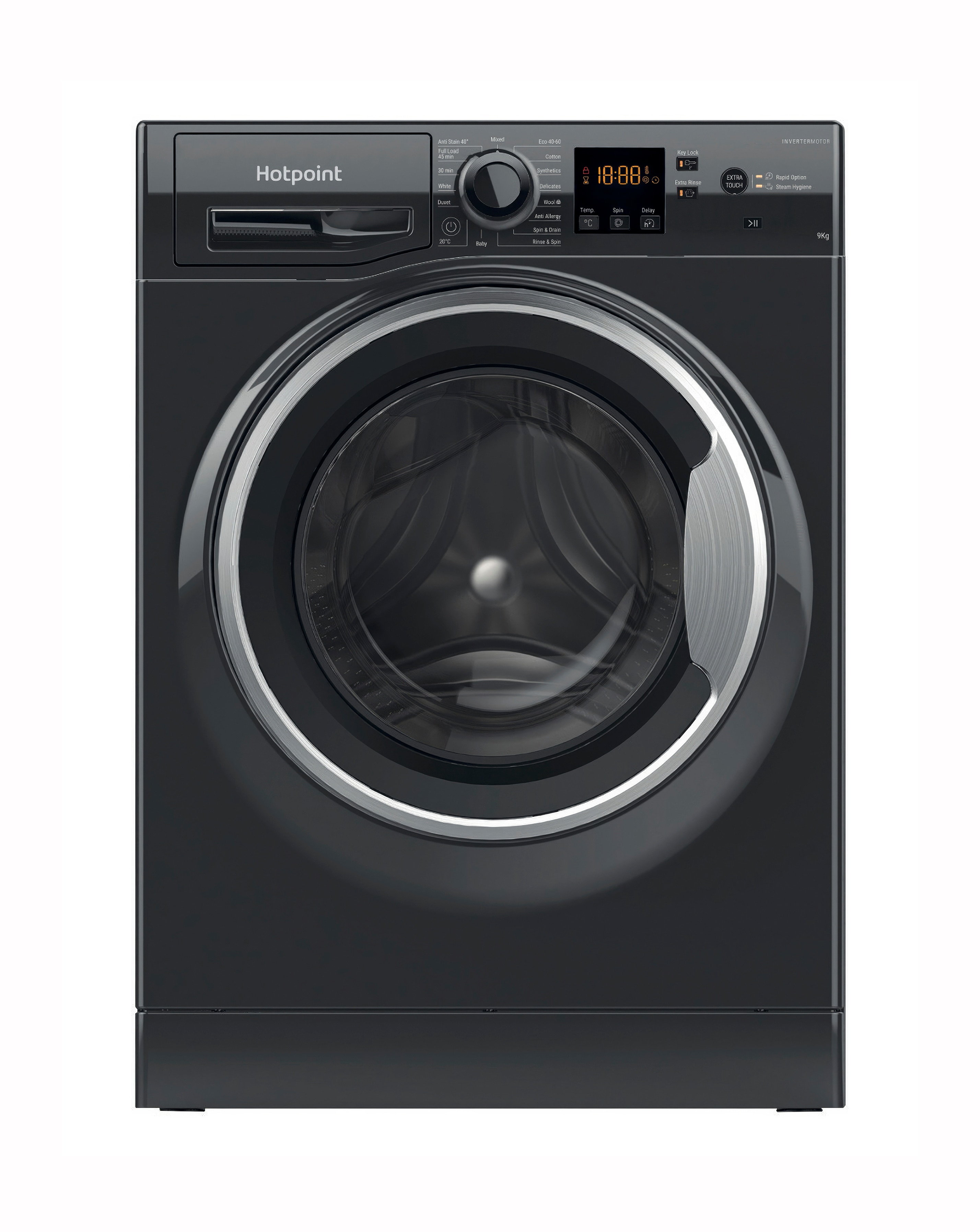Hotpoint NSWM946BSUK Wash Machine Black